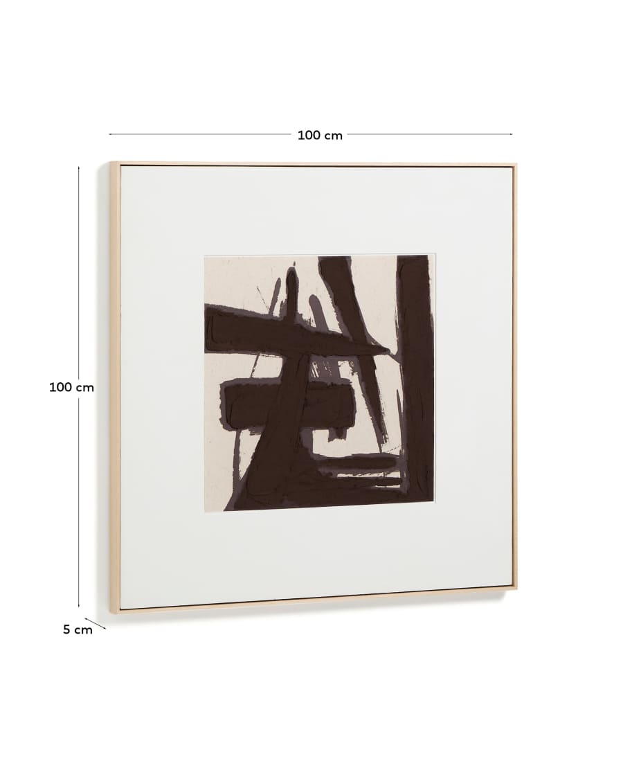 Quadro astratto Arilan dipinto a mano (100 x 100 cm)