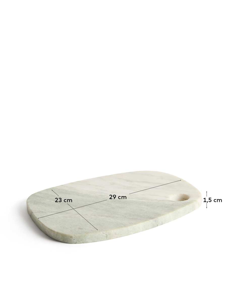 Erefi white marble serving board 29 x 23cm
