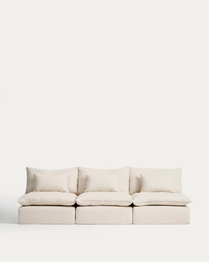 Canapé Anarela coloris beige, 5 places