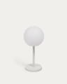 Outdoor Dinesh table lamp in white steel