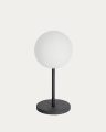 Outdoor Dinesh table lamp in black steel