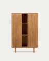 Mailen Highboard 2 Türen mit Eschenfurnier und natürlichem Finish 110 x 160 cm