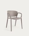 Ania stackable brown garden chair