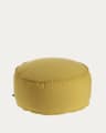 Runder Nedra Pouf Ø 70 cm senfgelb