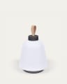 Udiya table lamp in polythene and metal with a black finish