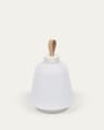 Udiya table lamp in polythene and metal white with white finish