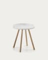 White Kurb side table Ø 46 cm