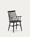 Black Tressia chair with armrests