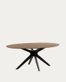 Naanim table with walnut veneer and legs in a black finish, 180 x 110 cm.