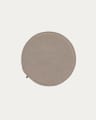 Rimca Sitzkissen, rund, Samt, taupe, Ø 35 cm