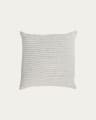 Marena 100% linen cushion cover with black stripes 45 x 45 cm
