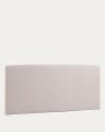 Dyla headboard cover in beige for 160 cm beds