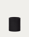 Cache-pot Aiguablava en ciment noir Ø 52 cm