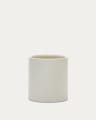 Aiguablava plant pot in white cement, Ø 52 cm