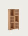 Beyla shelf unit in solid oak wood and oak veneer 84.5 x 170cm FSC 100%