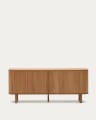 Mailen 2 door sideboard in ash veneer with a natural finish 180 x 75 cm
