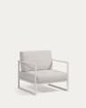 Comova Sessel 100% outdoor weiß und aus weißem Aluminium