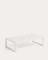 Couchtisch Comova 100% outdoor aus Aluminium weiß 60 x 114 cm