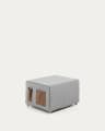 Kos Pouf-Bett hellgrau 70 x 60 (180) cm