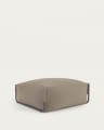 Pouf modulares Sofa 100% für draußen Square grün und schwarzes Aluminium 101 x 101 cm