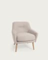 Candela armchair in beige FSC Mix Credit