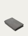 Bowie cover for large bed for pets in dark grey 73 x 98 cm