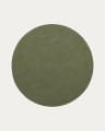 Despas green round rug made from synthetic fibres Ø 200 cm