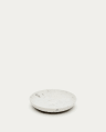 Ecin medium-sized, white marble serving plate
