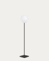 Dinesh outdoor solar floor lamp in black steel 120 cm