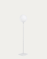 Dinesh outdoor solar floor lamp in grey steel 120 cm