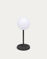 Dinesh outdoor table lamp in black aluminium 40 cm