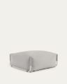 Square Pouf Modularsofa 100% für Outdoor hellgrau und weißes Aluminium 101 x 101 cm