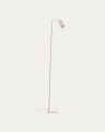 Manie metal floor lamp with beige textured finish