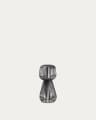 Reiba black metal solar table lamp
