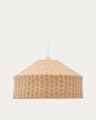 Lampenschirm Ennia aus Rattan mit hellem Finish Ø 65 cm