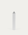 Ise mattress base leg in solid beech wood with a white finish