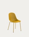 Quinby outdoor dining chair in yellow