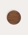 Suara round table top made of acacia wood in a walnut finish, Ø55 cm FSC 100%