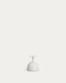 Saura Outdoor Table Base in White Terrazzo and Steel with White Finish Ø 28 x 32 cm