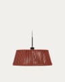 Aldet ceiling lampshade in terracotta mottled rope cord Ø46cm