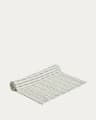 Runner da tavola Coren 100% cotone jacquard verde a contrasto 50 x 150 cm