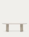 Nealy table in a lacquered MDF in an ecru finish, 240 x 100 cm