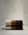 Voreni multicolour recycled wool blanket with fringing 130 x 170 cm