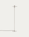 Nuvira floor lamp in light grey brushed metal