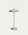 Porte light green metal portable table lamp