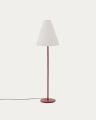 Navat floor lamp with a metal base in a terracotta painted finish