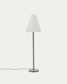 Navat floor lamp with a metal base in a green painted finish