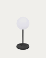 Dinesh outdoor table lamp in black aluminium 40 cm