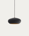Inda metal ceiling lamp in a black finish, Ø 30 cm