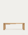 Mesa extensible Jondal de madera maciza y chapa de roble FSC 100% 240 (320) x 100 cm
